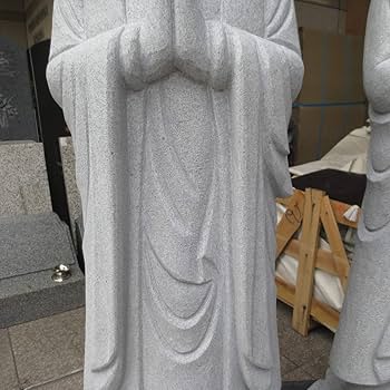 Amazon.co.jp: サンソー 地蔵菩薩 御影石 癒しのお地蔵さん 高級